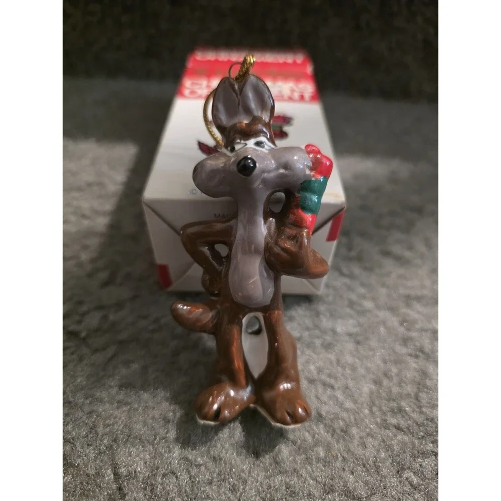 Vintage 1978 Wile E Coyote Looney Tunes Dave Grossman Christmas Ornament